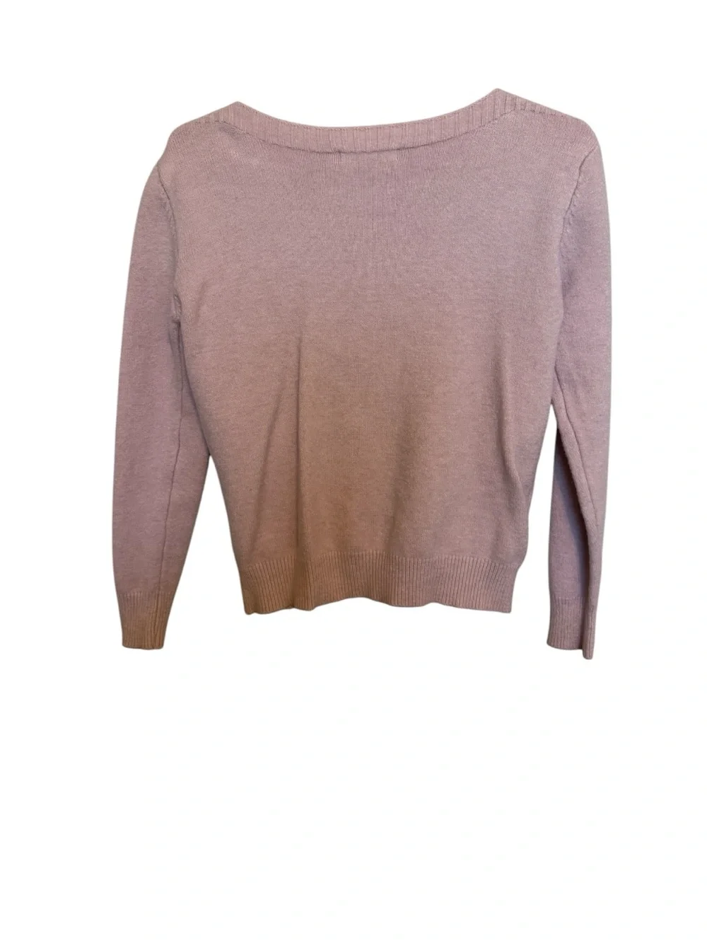 Vero Moda Pearl-Accent Diamond Knit Crewneck Sweater — Lilac